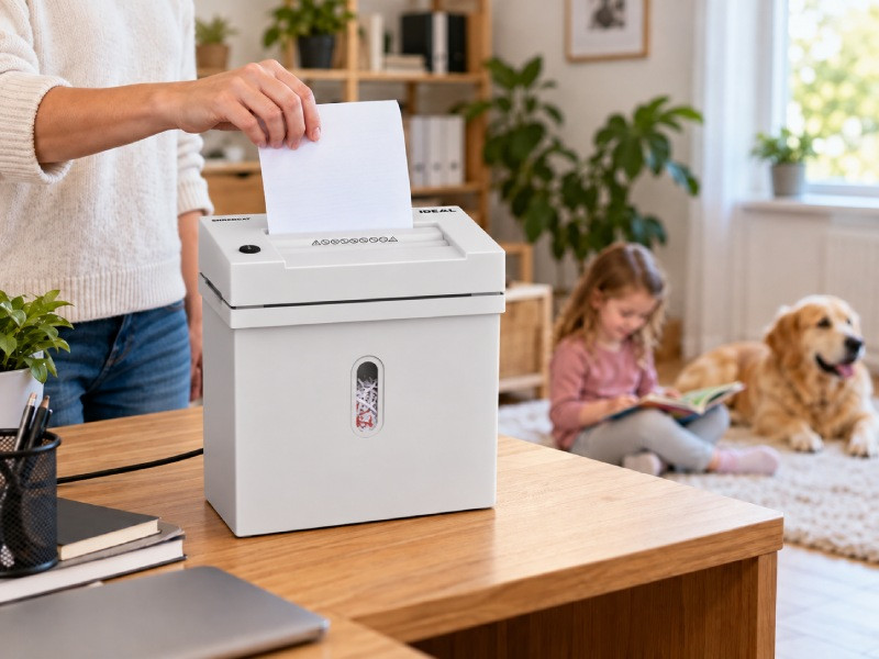 Bezpieczeństwo dzieci i zwierząt przy niszczarce do dokumentów